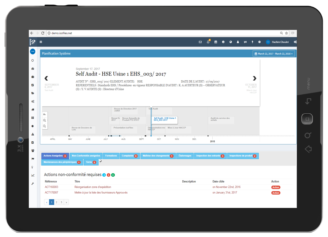 <strong style= "color:#C66005; font-weight:300;">isoFiles permet d'adopter une approche par Processus Qualité. Ainsi, la solution offre la possibilité d'accès à un ensemble de menu et fonctionnalité qui permet de gérer et collaborer en tant qu'équipe à temps réel.</strong>